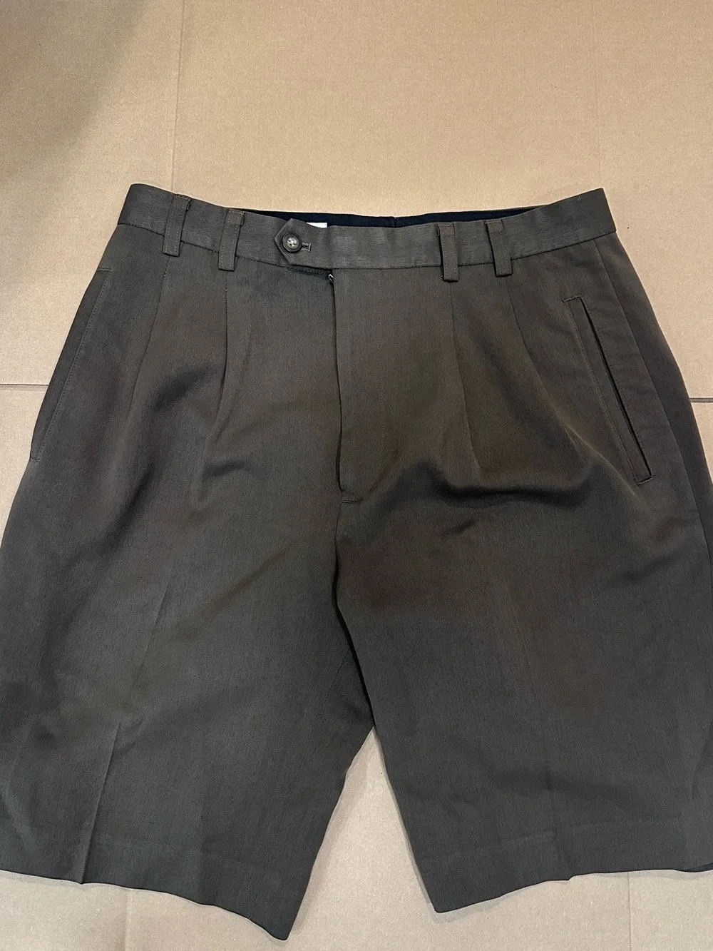 Men's Classic Brown Tailored Shorts